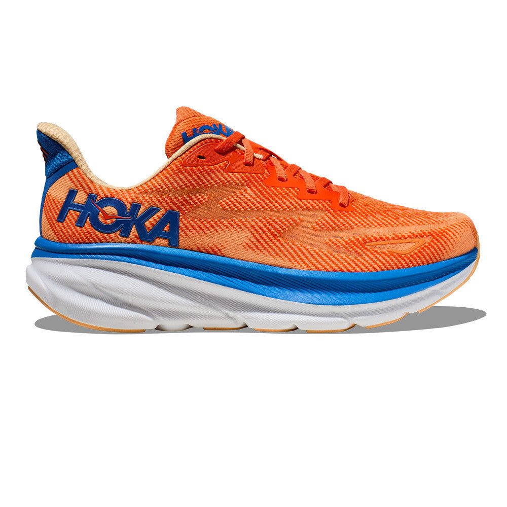 HOKA Clifton 9 Running Shoes – Vibrant Orange / Impala