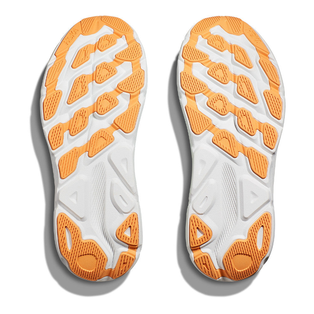 HOKA Clifton 9 Wide Running Shoes – Zest / Lime Glow