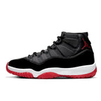 Air Jordan 11 Bred – Iconic Black and Red Leather Design