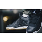 Air Jordan 4 Black Laser – Sleek Black Design with Premium Detailing
