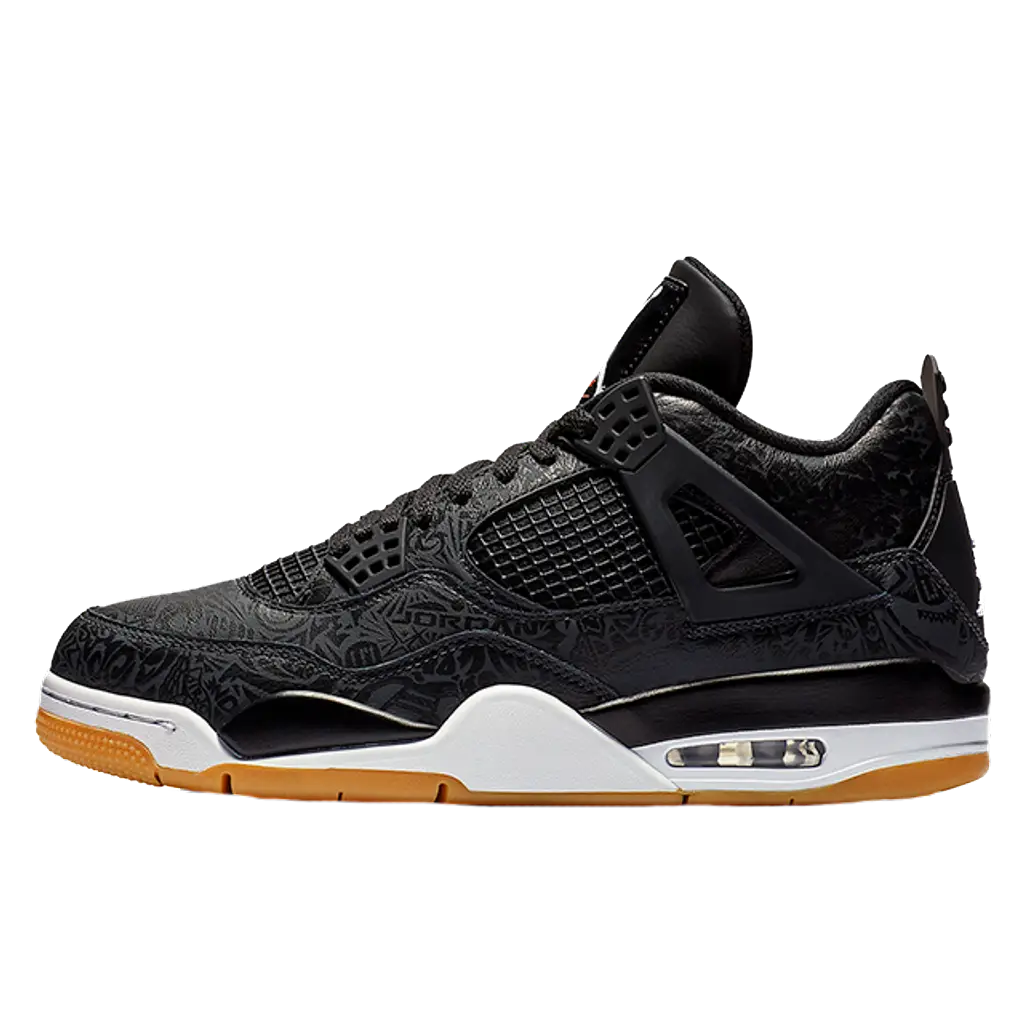Air Jordan 4 Black Laser – Sleek Black Design with Premium Detailing