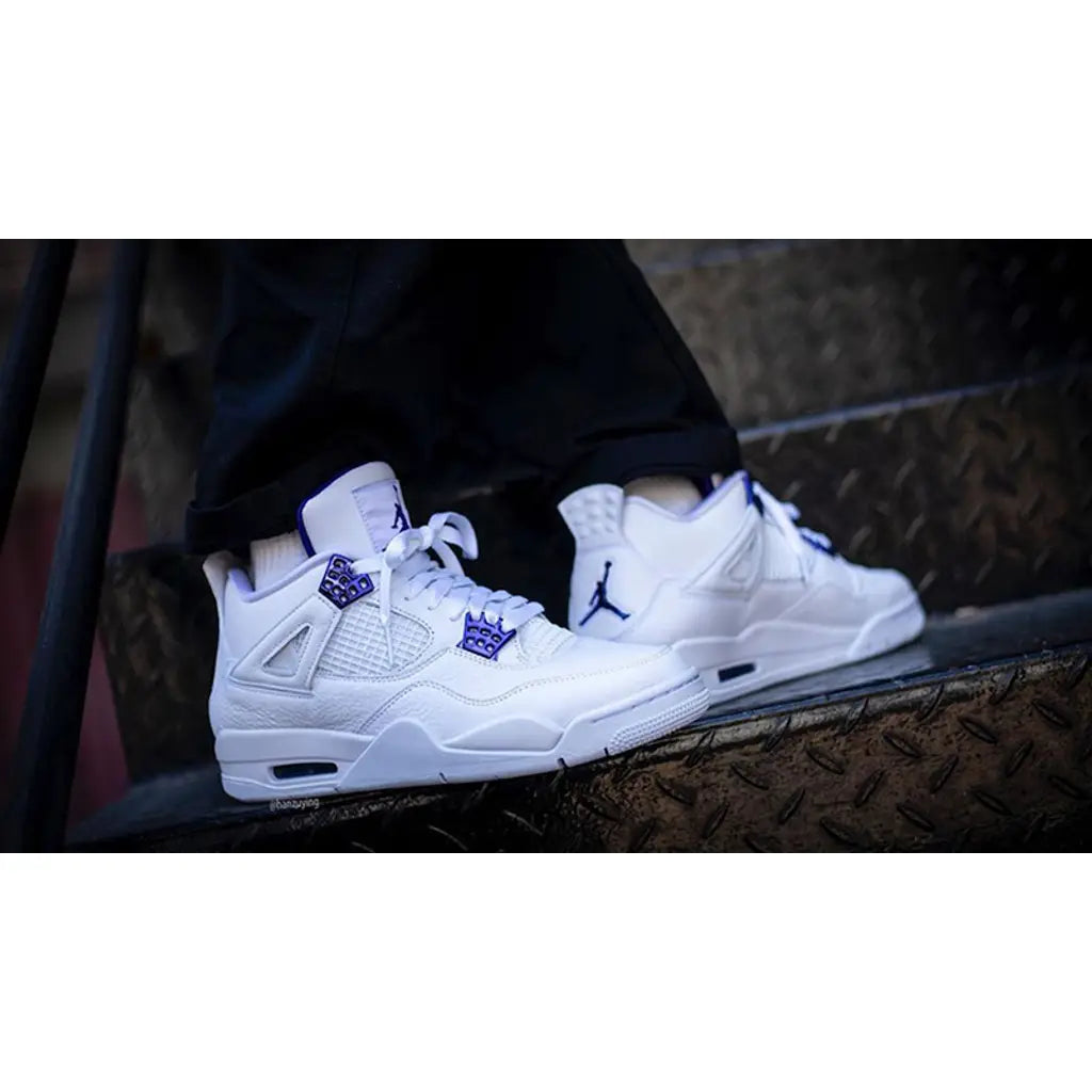 Air Jordan 4 Retro Metallic Purple – Iconic Silhouette with Vibrant Purple Accents