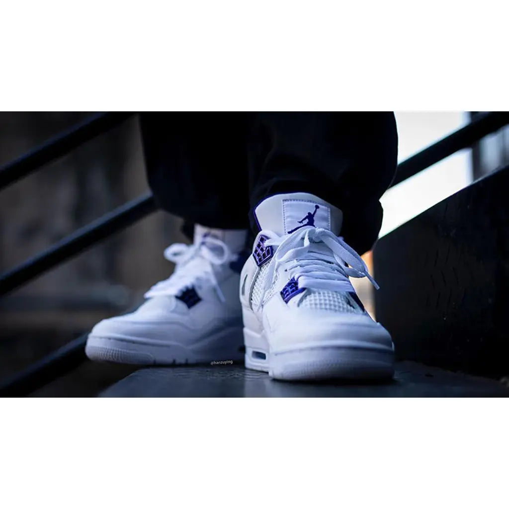 Air Jordan 4 Retro Metallic Purple – Iconic Silhouette with Vibrant Purple Accents