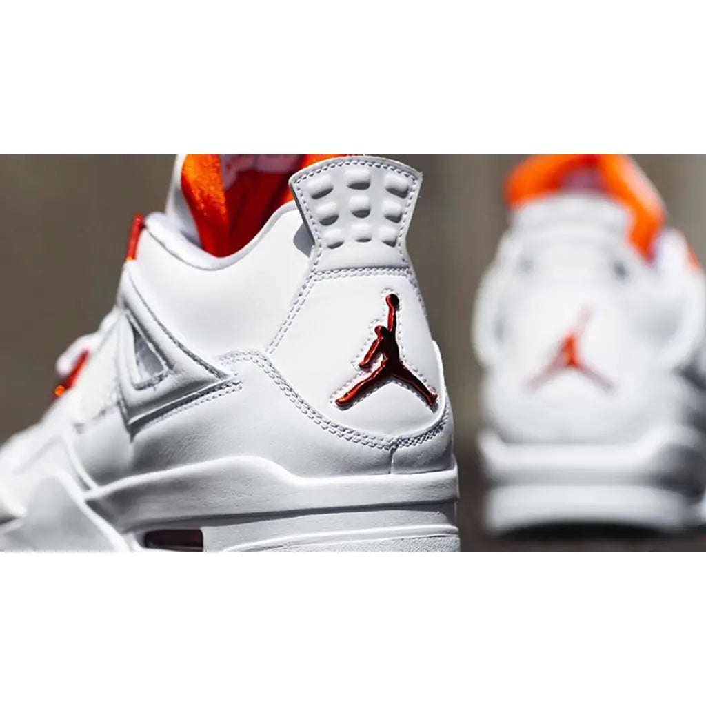 Air Jordan 4 Retro Metallic Orange – Bold Silhouette with Vibrant Orange Accents