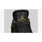 Air Jordan 4 Royalty – Premium Black Leather with Gold Accents
