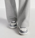 Dior B27 Uptown Low-Top Sneakers – Grey Calfskin & White Dior Oblique Galaxy Leather