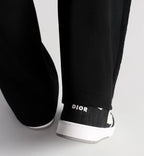 Dior B27 Uptown Low-Top Sneakers – White Calfskin, Black Denim & Dior Oblique Galaxy Leather