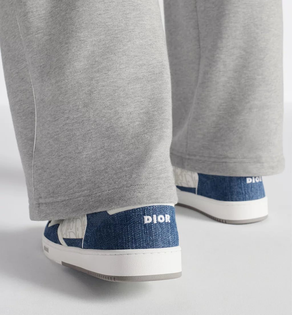 Dior B27 Low ‘Dior Oblique – Blue Denim’ Sneakers – Luxury Designer Trainers