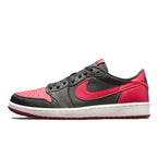 Nike Air Jordan 1 Low OG Bred Trainers – Black Red AJ1 Men’s Sneakers