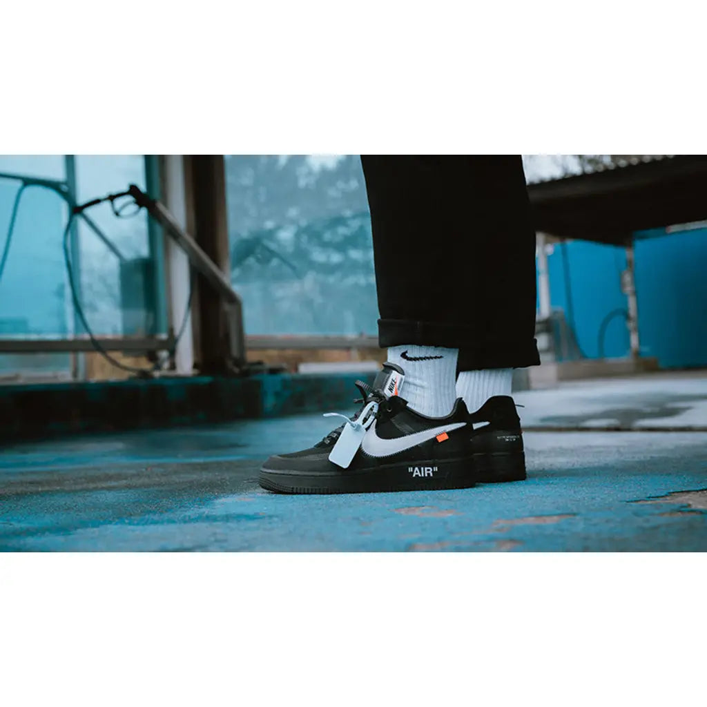 Off-White x Nike Air Force 1 Black – Iconic All-Black Deconstructed Collaboration