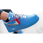 Off-White x Nike Air Force 1 MCA – Iconic Blue Collaboration Sneaker