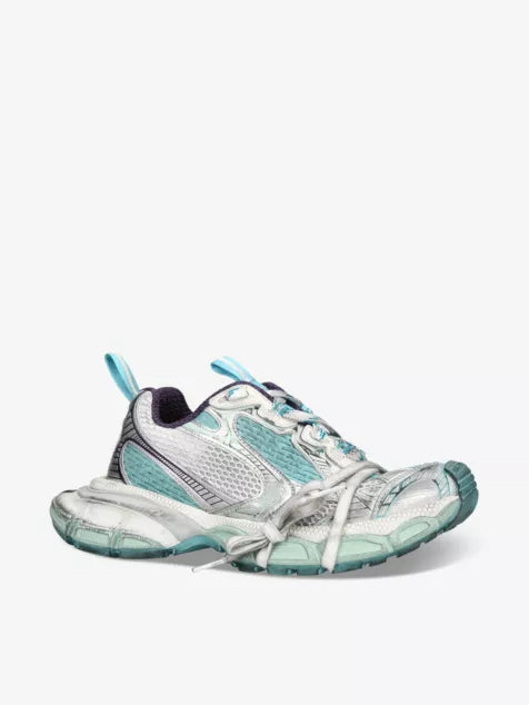 Balenciaga 3XL Mesh & Polyurethane Light Blue White Purple Sneakers | Luxury Trainers UK
