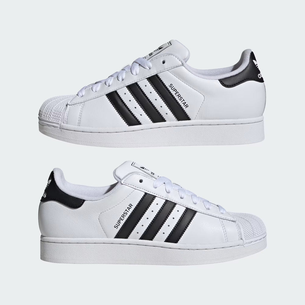 Adidas Superstar II Sneakers – Black & White