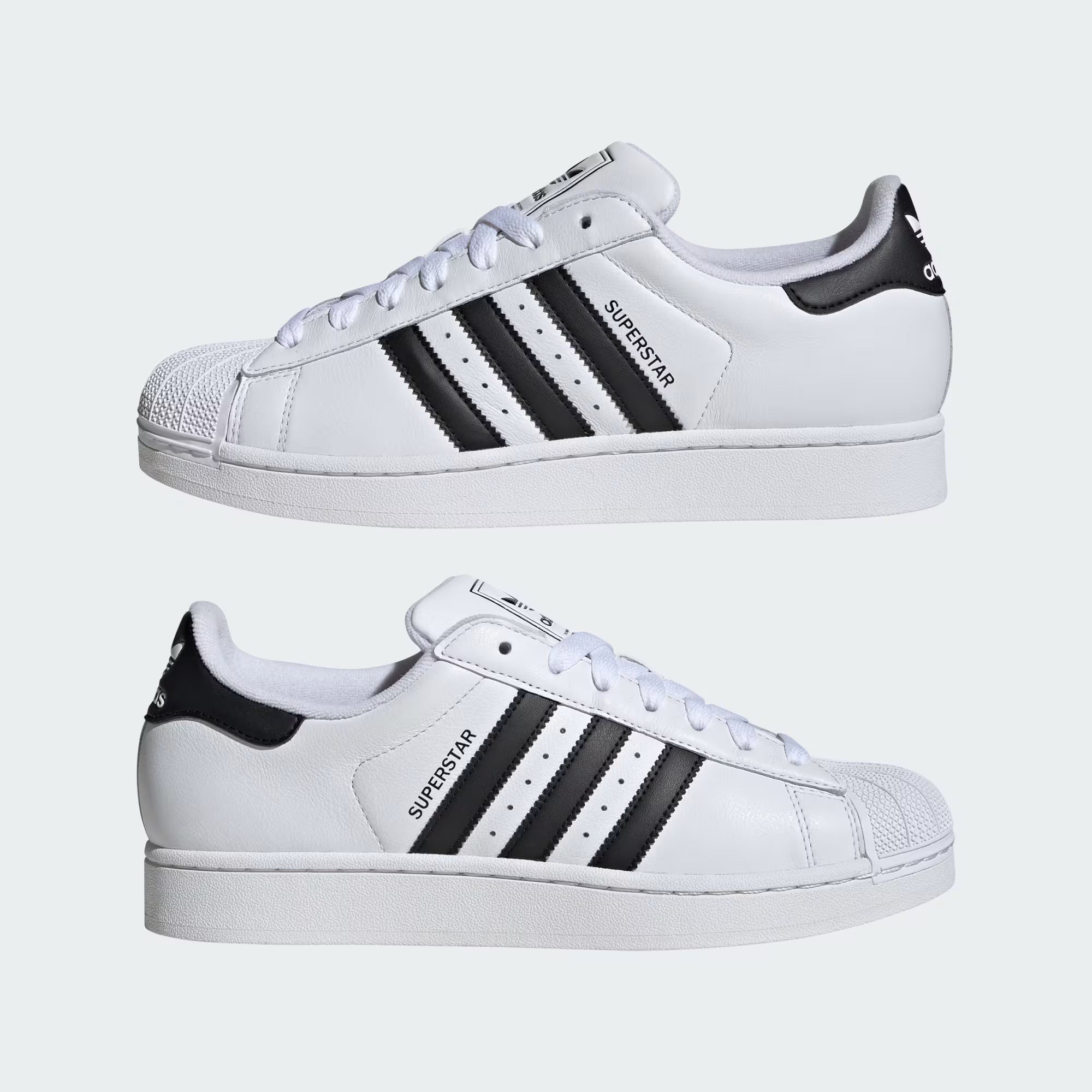 Adidas Superstar II Sneakers – Black & White