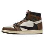 Travis Scott x Air Jordan 1 "Mocha" Backwards Swoosh | Cactus Jack Trainers