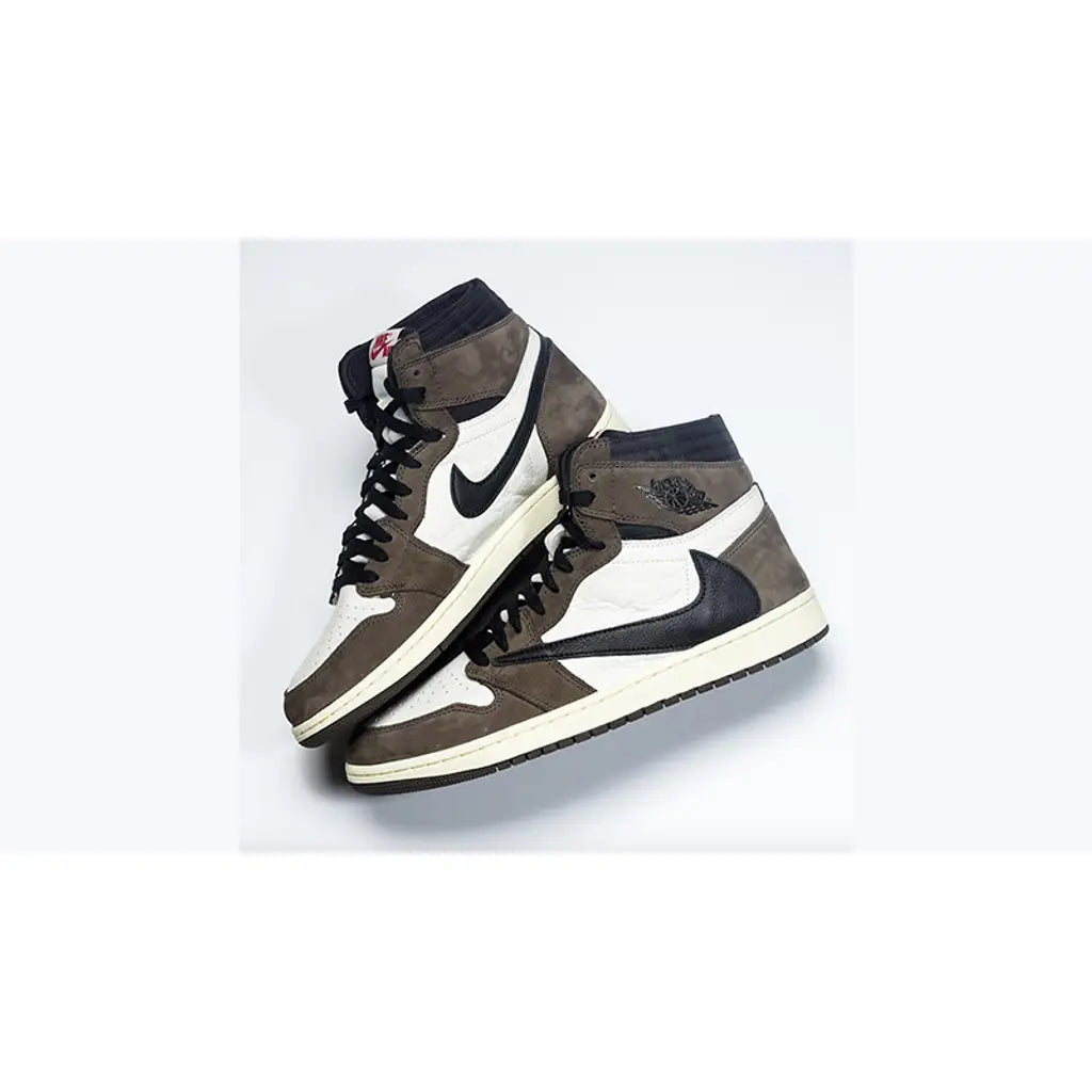 Travis Scott x Air Jordan 1 "Mocha" Backwards Swoosh | Cactus Jack Trainers