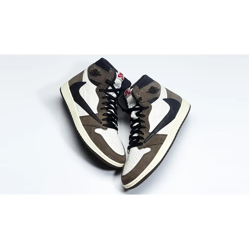 Travis Scott x Air Jordan 1 "Mocha" Backwards Swoosh | Cactus Jack Trainers
