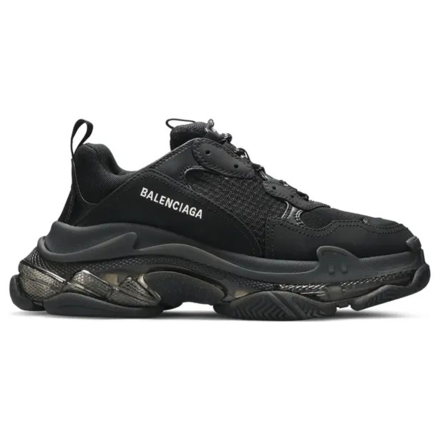 Balenciaga Triple S Sneaker Clear Sole Black | Luxury Designer Trainers