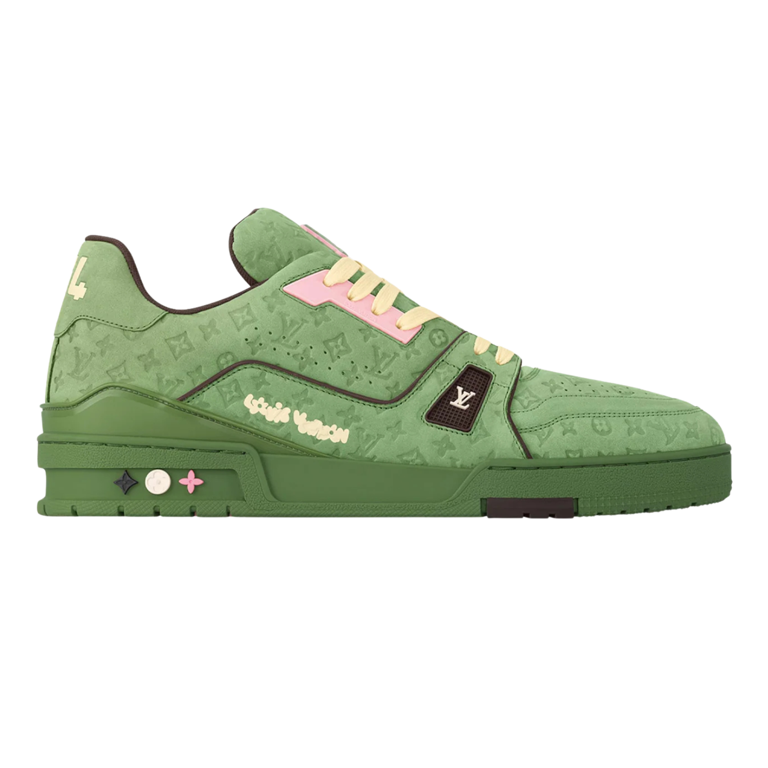 Louis Vuitton LV Trainers Green | Monogram Leather
