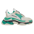 Balenciaga Triple S Sneaker 'White Green' | Luxury Designer Trainers UK
