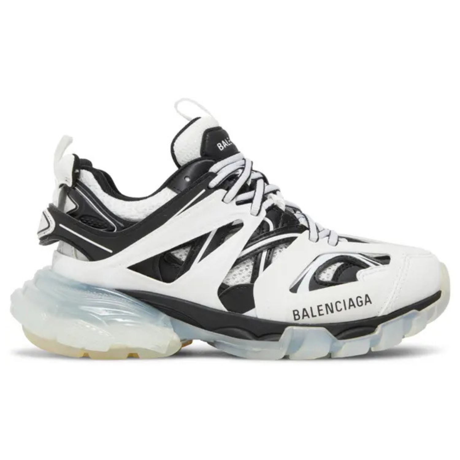 Balenciaga Track Sneaker 'Clear Sole White Black' | Luxury Designer Trainers UK