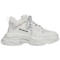 Balenciaga Triple S Sneaker 'Faux Fur - Grey' | Luxury Designer Trainers UK