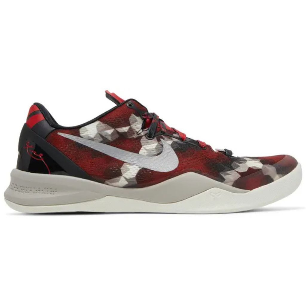 Nike Kobe 8 Milk Snake Red Black Grey Trainers
