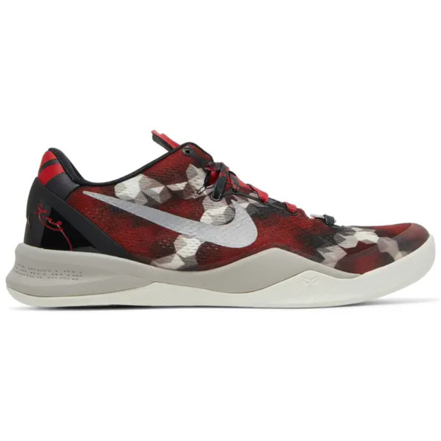 Nike Kobe 8 Milk Snake Red Black Grey Trainers
