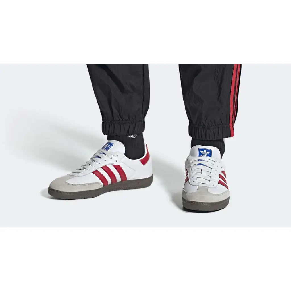 Adidas Samba OG Sneakers – White / Better Scarlet