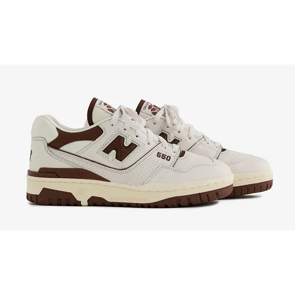 Aimé Leon Dore x New Balance 550 ‘Brown’ Trainers – Premium Leather Retro Sneakers (BB550AB1)