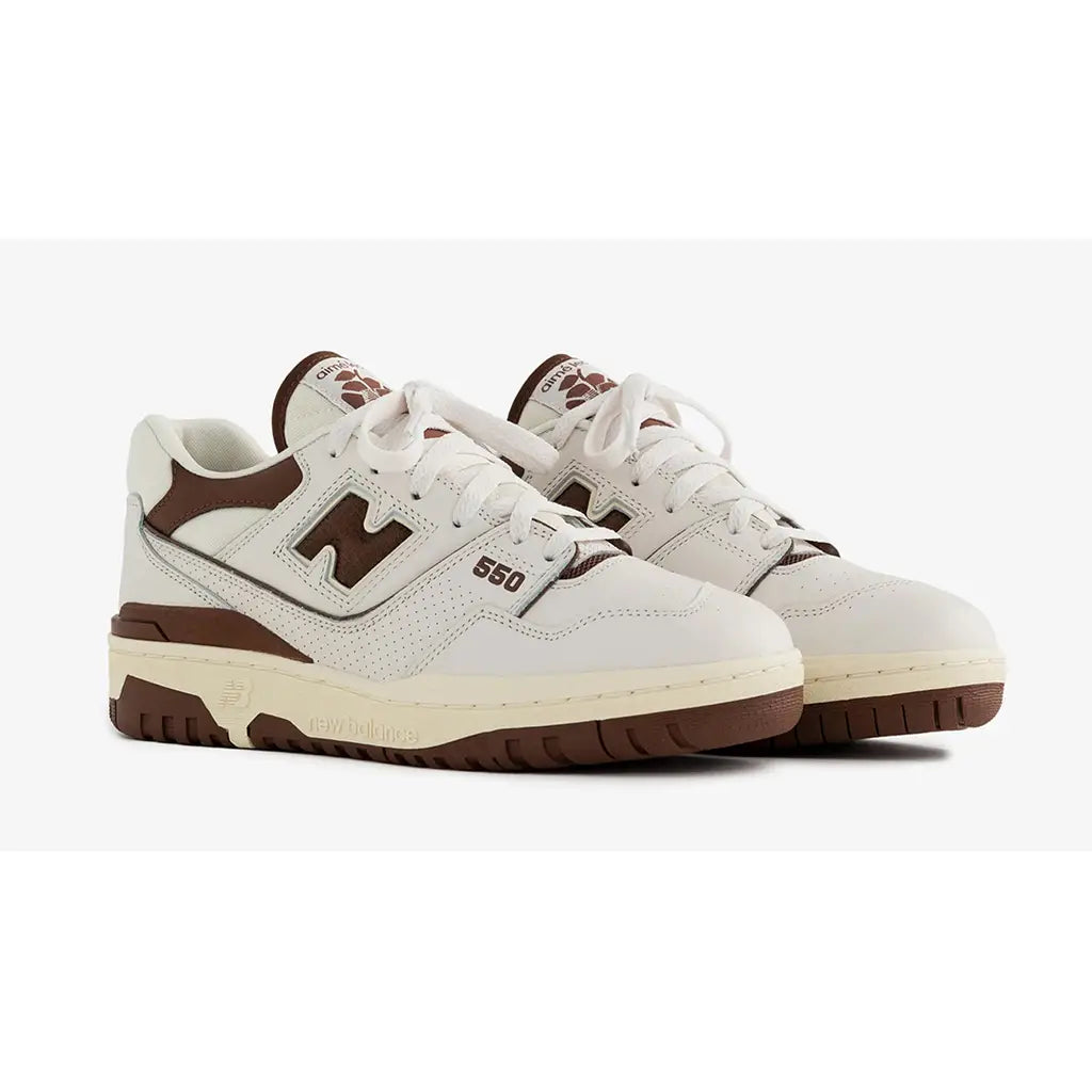 Aimé Leon Dore x New Balance 550 ‘Brown’ Trainers – Premium Leather Retro Sneakers (BB550AB1)