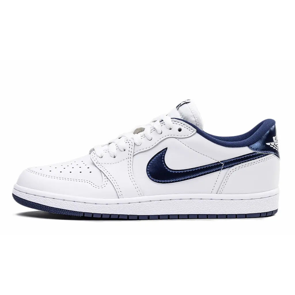 Air Jordan 1 Low ’85 Metallic Blue – Classic Retro Low-Top Sneakers
