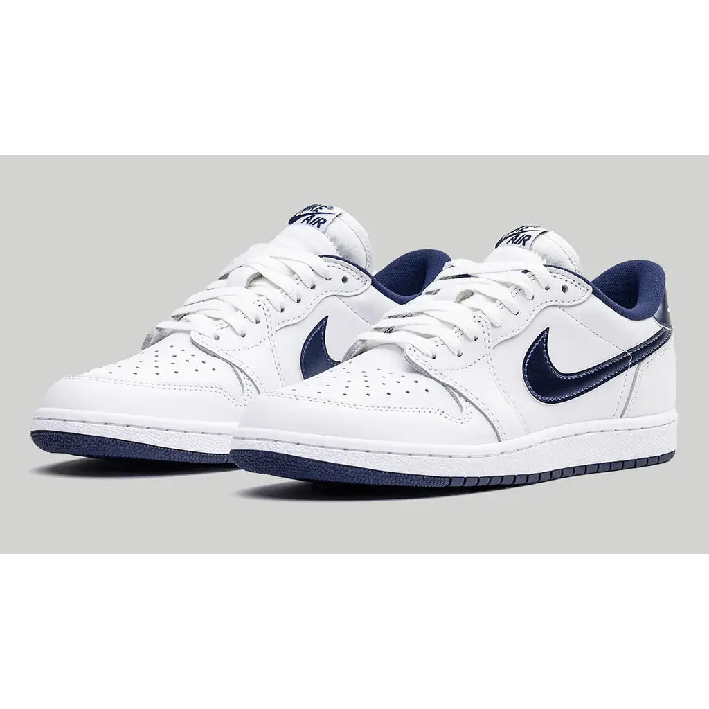 Air Jordan 1 Low ’85 Metallic Blue – Classic Retro Low-Top Sneakers