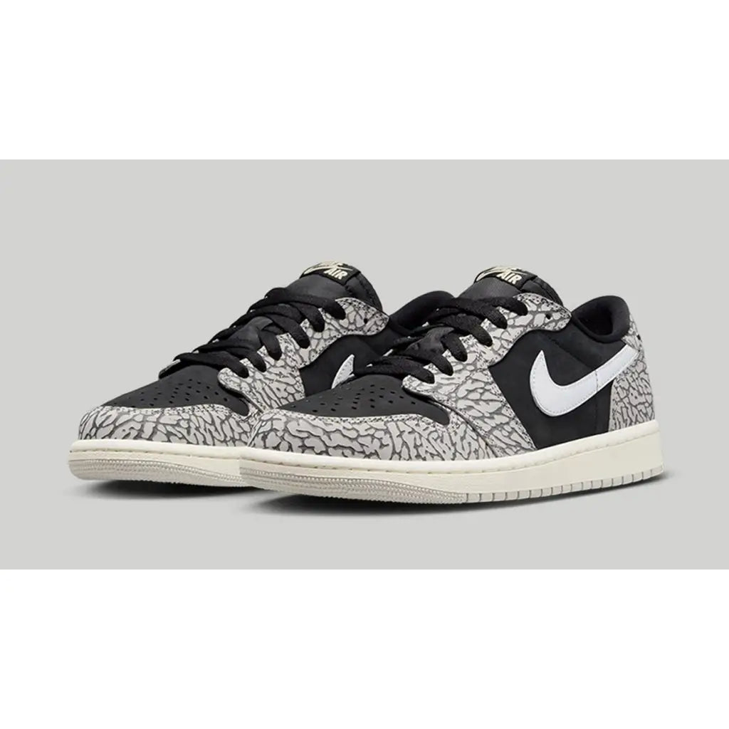 Air Jordan 1 Low OG Black Cement – Premium Low-Top Sneakers
