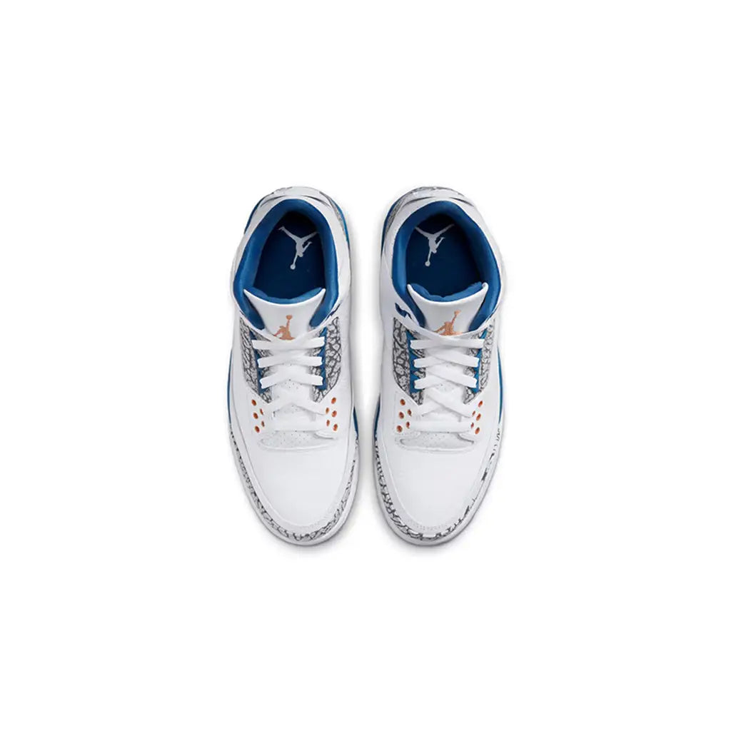 Air Jordan 3 Wizards – Bold Blue & White Classic Silhouette