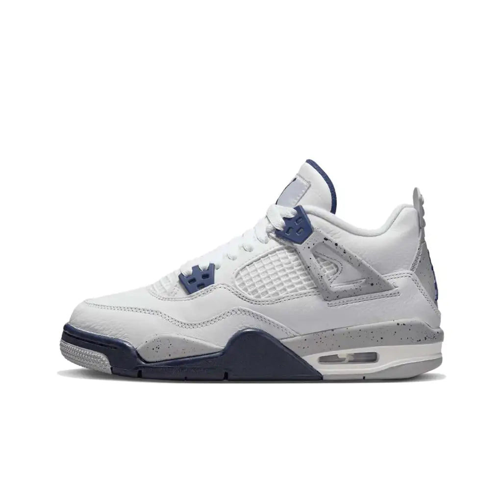 Air Jordan 4 GS Midnight Navy – Classic Silhouette with Bold Navy Accents