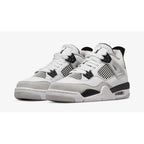 Air Jordan 4 Retro GS Military Black – Clean Black & White Classic in Smaller Sizing