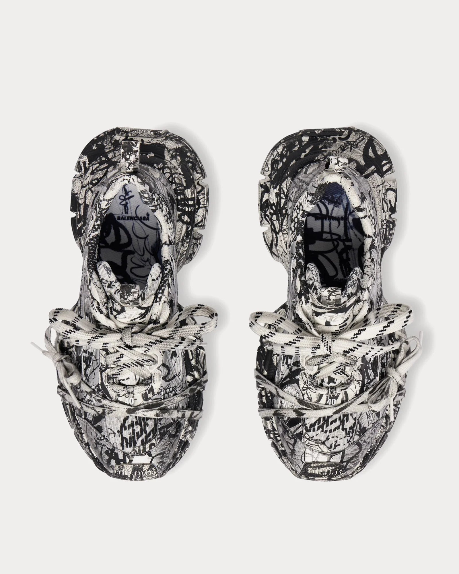 Balenciaga 3XL Extreme Graffiti White Black Sneakers | Luxury Trainers UK