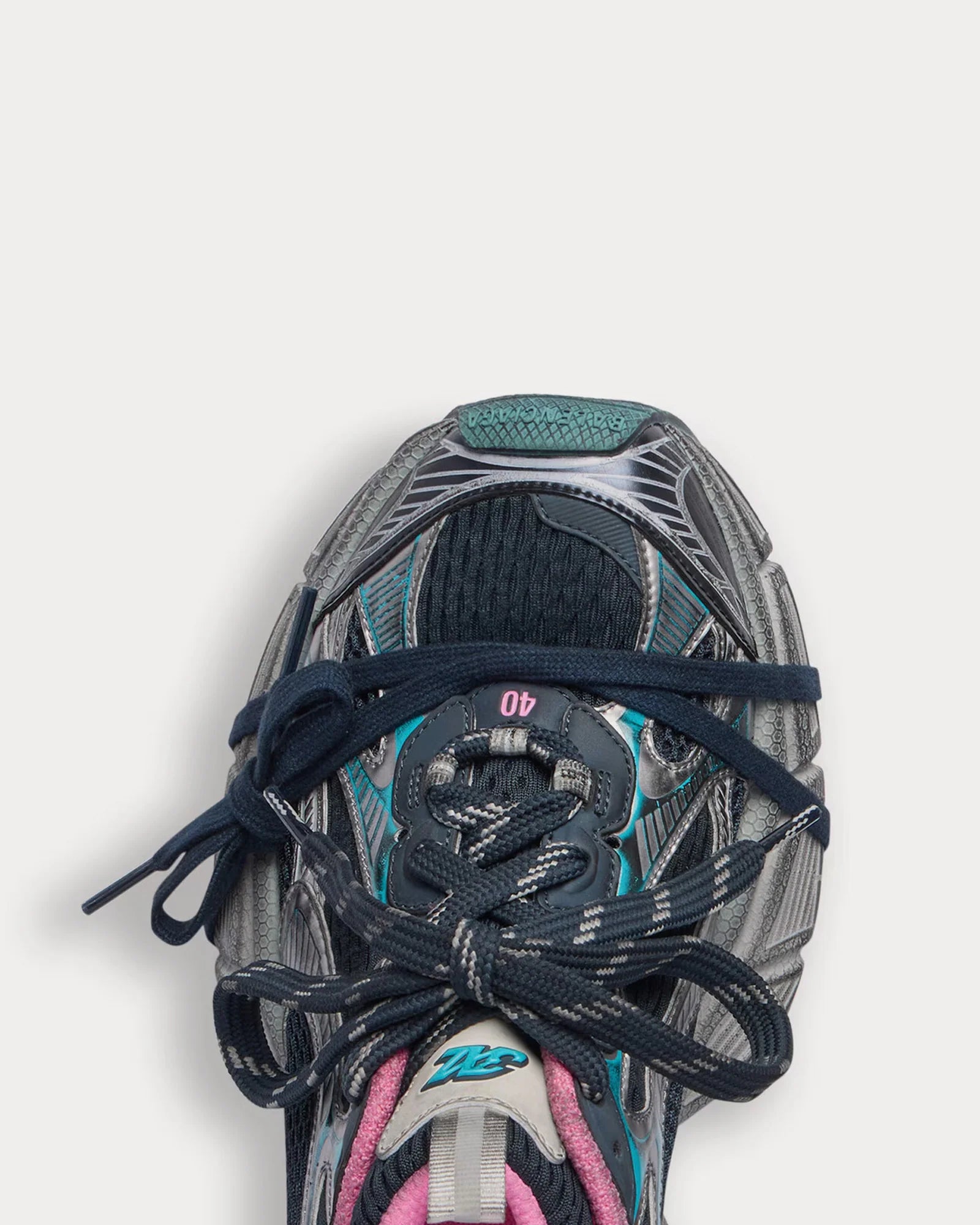 Balenciaga 3XL Mesh & Polyurethane Grey Blue Pink Sneakers | Luxury Trainers UK