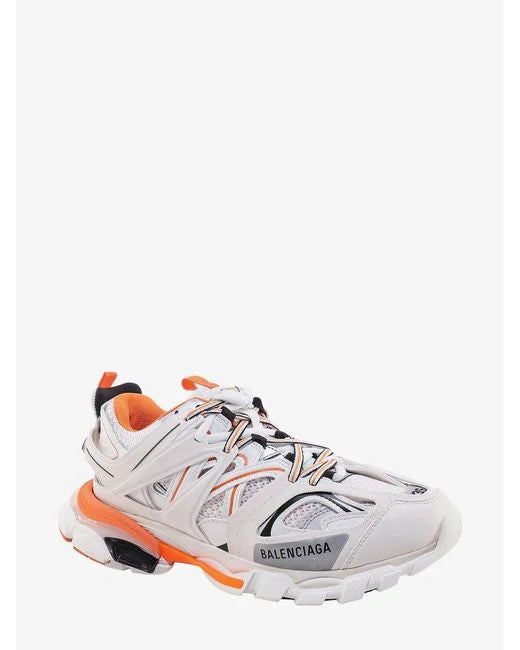 Balenciaga White Orange Track Trainers | Luxury Sneakers