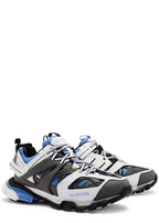 Balenciaga Track Panelled Mesh Sneakers Blue | Luxury Designer Trainers UK