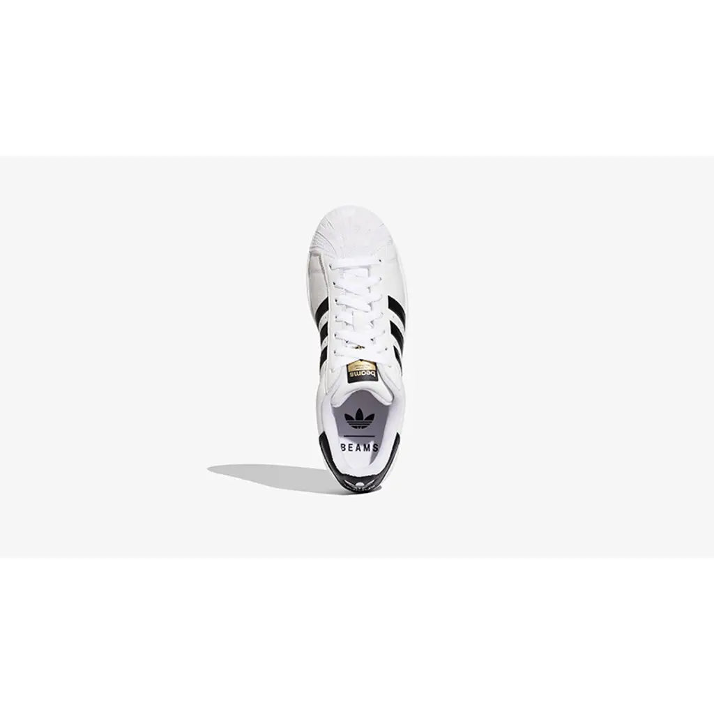 Beams x adidas Superstar II White Black