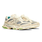 Bricks & Wood x New Balance 9060 ‘Cream Green’ Trainers – Premium Suede Mesh Sneakers with ABZORB Cushioning (U9060BW1)