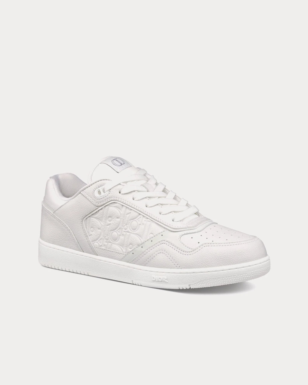 Dior B27 White Grained Calfskin & Dior Gravity Leather Low-Top Sneakers