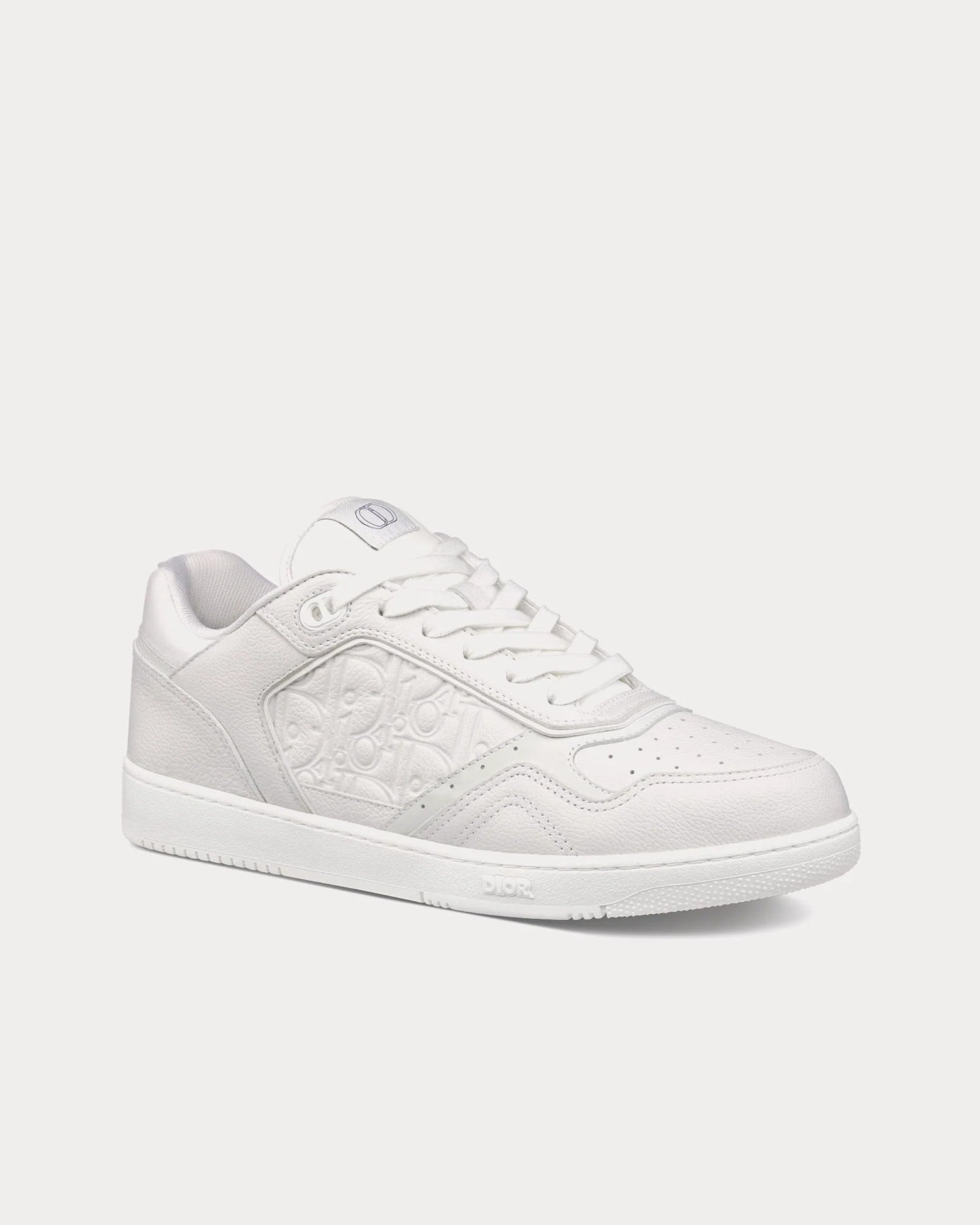 Dior B27 White Grained Calfskin & Dior Gravity Leather Low-Top Sneakers