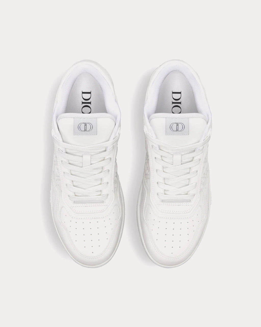 Dior B27 White Grained Calfskin & Dior Gravity Leather Low-Top Sneakers