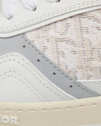 Dior B27 White Smooth Calfskin & Dior Oblique Jacquard Low-Top Sneakers