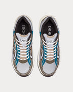 Dior B30 White & Beige Mesh with Blue & Olive Technical Fabric Sneakers