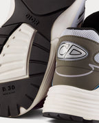 Dior B30 White & Beige Mesh with Blue & Olive Technical Fabric Sneakers