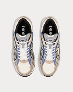 Dior B30 Cream Mesh & Beige, Blue and Grey Technical Fabric Sneakers